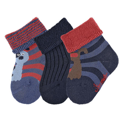 思丹乐新生儿短袜3对装（6-9个月）8401621 商品图0