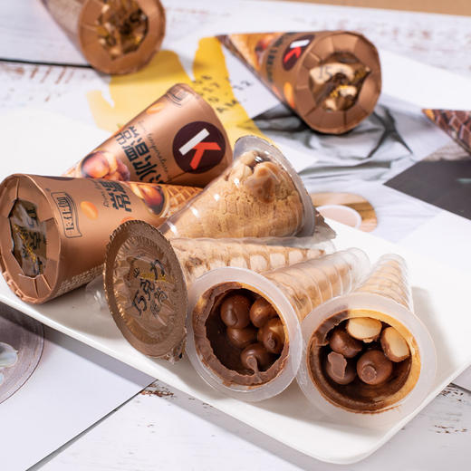 【食品酒水】巧克力脆筒零食238g/盒 商品图3