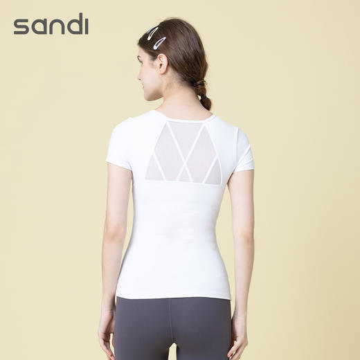 sandi运动短袖SA21C02瑜伽服健身服 商品图4
