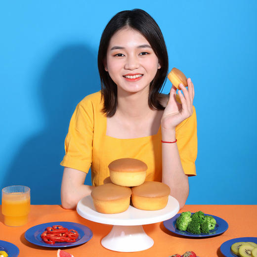  芝士味420g港荣蒸蛋糕早餐面包下午茶健康休闲食品网红零食儿童老人整箱 商品图3