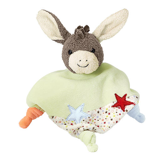 思丹乐毛绒安抚巾小号-小驴STEC33224 商品图0