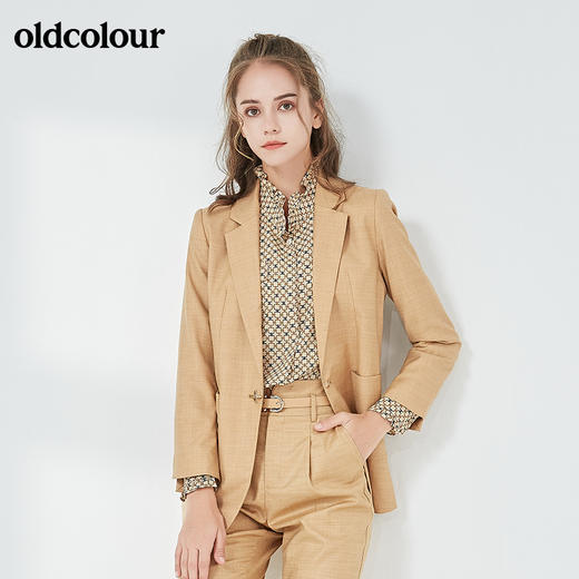 oldcolour秋季商场同款气质百搭西装外套女N32048231 商品图1
