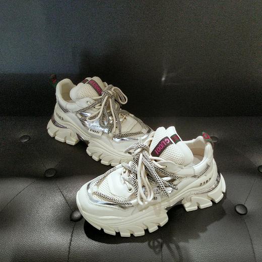 LFGJ 10104 新品双鞋带彩条老爹鞋 商品图5