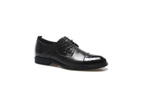 豪麟名鞋奥莱迪嘉男装牛皮革商务鞋DJRLO12MP203黑色  原价2260元