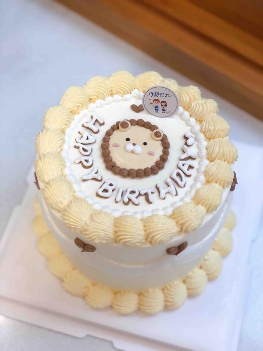 手绘狮子奶油蛋糕 下单前请仔细阅读商品详情 商品图0