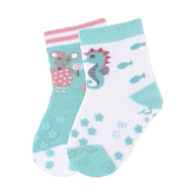 思丹乐爬行袜两双装（12M-18M）8011827401