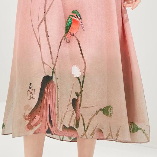 LB8D9斯尔丽瑟俪2021年夏季上新改良版中式定位花长裙女士连衣裙 商品图4