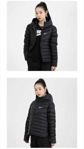 Nike耐克女装 新款保暖防风外套宽松羽绒服CU5095-011