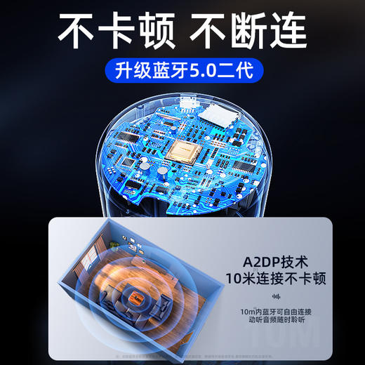 机乐堂蓝牙音箱(3000毫安)超重低音迷你小钢炮户外大音量3D客厅环绕 商品图2