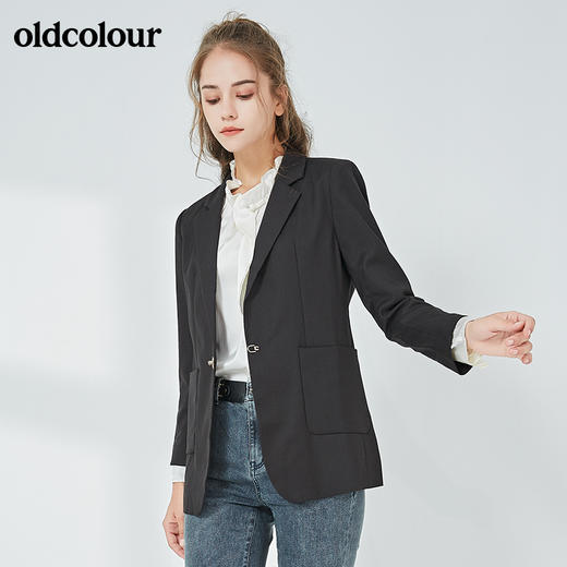 oldcolour秋季商场同款气质百搭西装外套女N32048231 商品图3