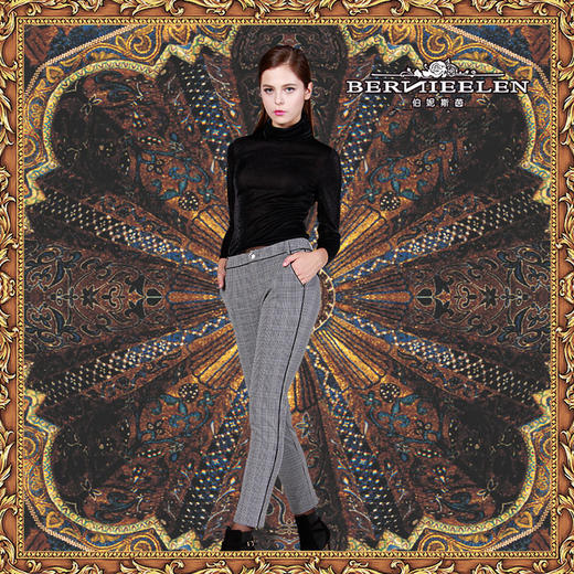 【伯妮斯茵】176L039--裤子--不变的方向--《宁静之美--波斯艺术》 商品图1