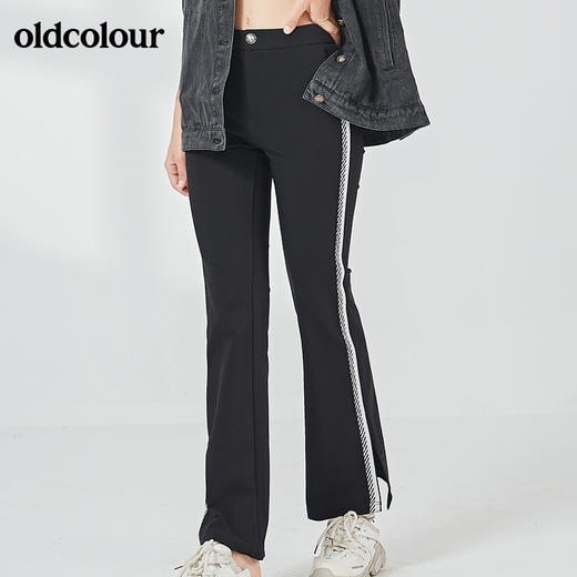 oldcolour秋季时尚休闲修身长裤女N32073229 商品图3