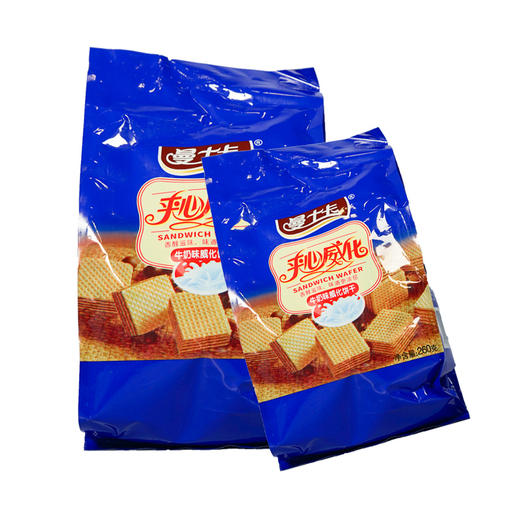 曼士卡夹心威化饼干牛奶味【260g】 商品图0