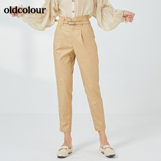 oldcolour春秋季商场同款时尚气质休闲长裤女N32073211 商品图4