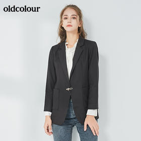 oldcolour秋季商场同款气质百搭西装外套女N32048231