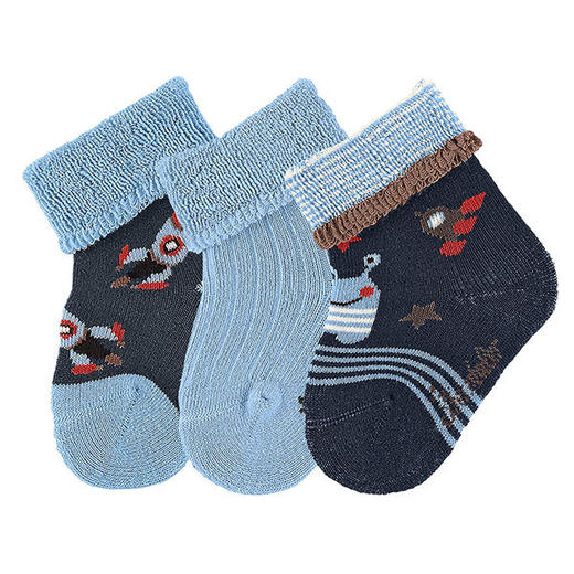 思丹乐新生儿短袜3对装（6-9个月）8401620300 商品图0