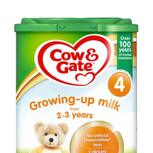 HNMG  （英国直邮）英国牛栏Cow＆Gate恩贝儿奶粉 4段 （2-3岁）800g*4罐 商品图1