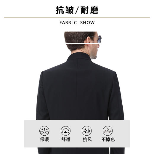 【新款DXS】大依优型大码男装中长款男士风衣加肥加大码修身外套商务休闲上衣胖子 商品图2