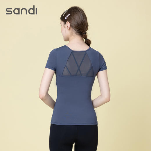 sandi运动短袖SA21C02瑜伽服健身服 商品图2