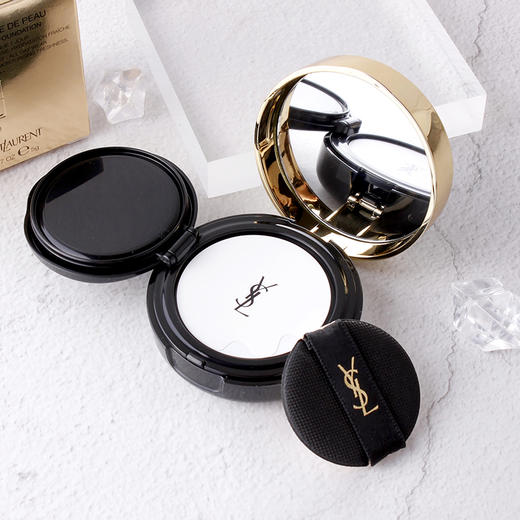 YSL/圣罗兰全新羽毛皮革气垫小样#B20迷你版5g 商品图4