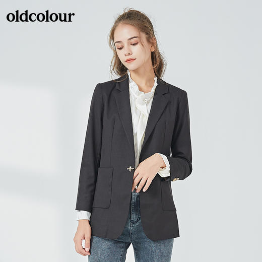 oldcolour秋季商场同款气质百搭西装外套女N32048231 商品图2