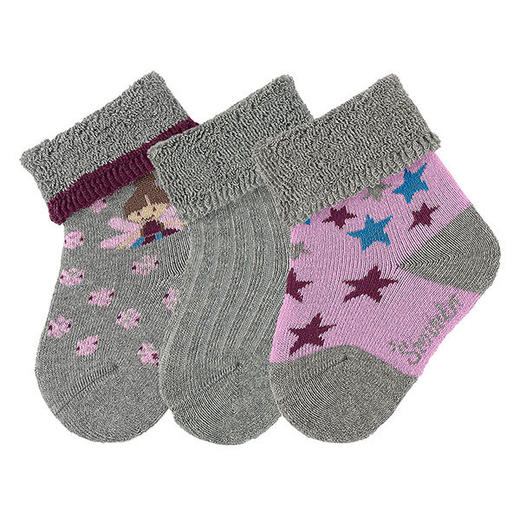 思丹乐新生儿短袜3对装（6-9个月）8401623 商品图0