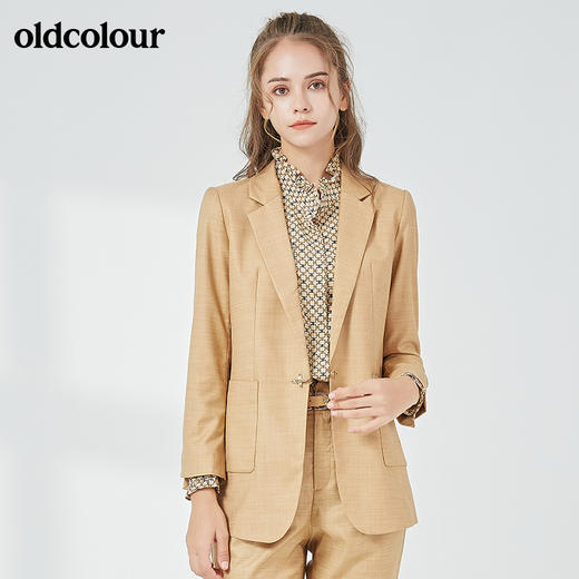 oldcolour秋季商场同款气质百搭西装外套女N32048231 商品图4
