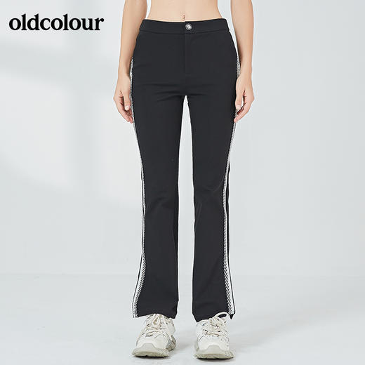 oldcolour秋季时尚休闲修身长裤女N32073229 商品图0