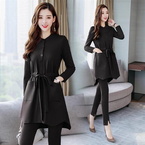 时尚气质圆领长袖优雅简约百搭潮流秋季两件套  HR-YLFS8551 商品图3