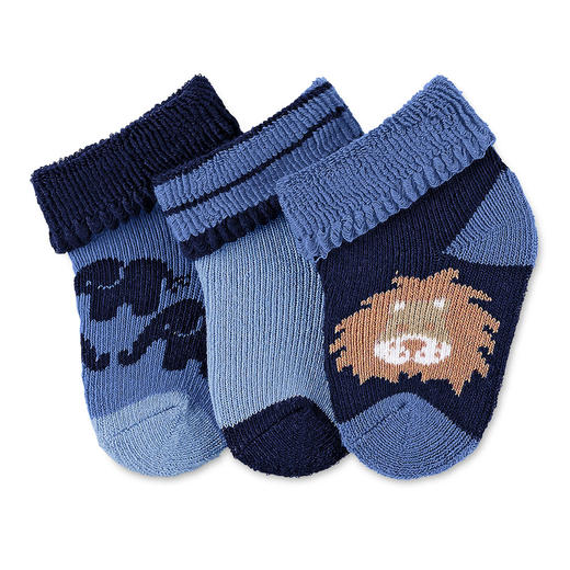 思丹乐新生儿短袜3对装(0-4个月)8201702300 商品图0