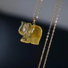 蜜蜡吉象项链