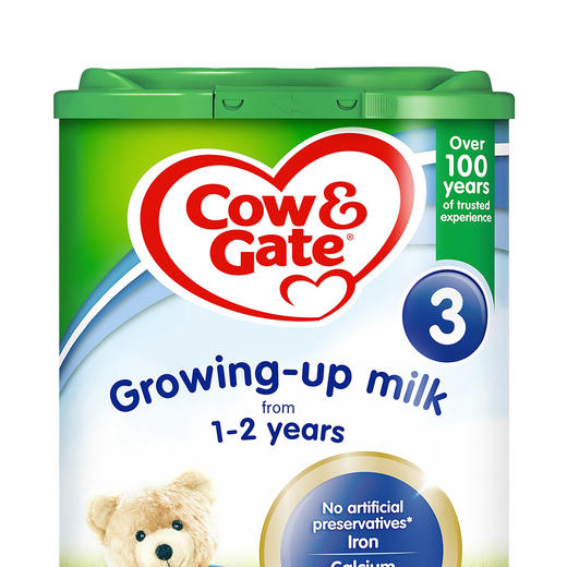 HNMG  （英国直邮）英国牛栏Cow＆Gate恩贝儿奶粉 3段 （1-2岁）800g*4罐 商品图1