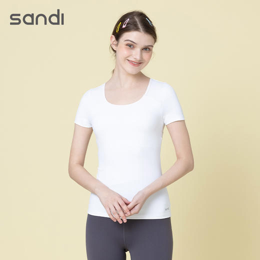 sandi运动短袖SA21C02瑜伽服健身服 商品图3