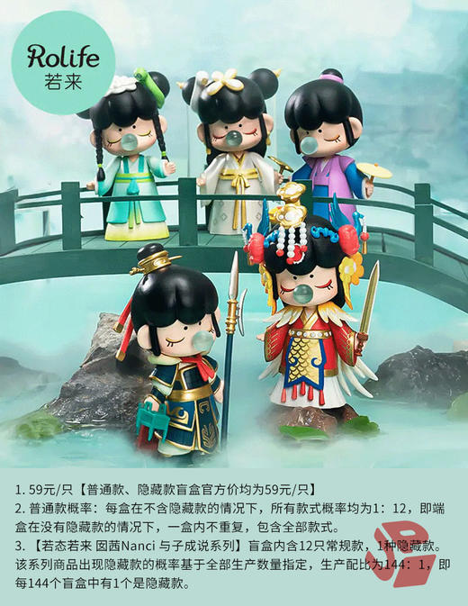 若态若来 囡茜Nanci 与子成说 12只/盒 盲盒 商品图0