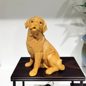 拉菲狗°黄杨小摆件