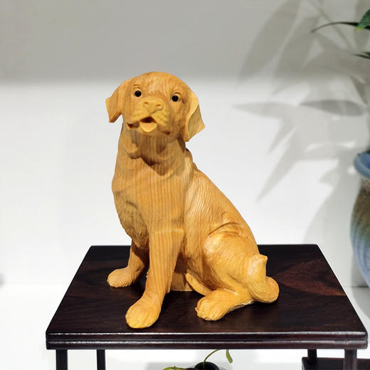 拉菲狗°黄杨小摆件 商品图0