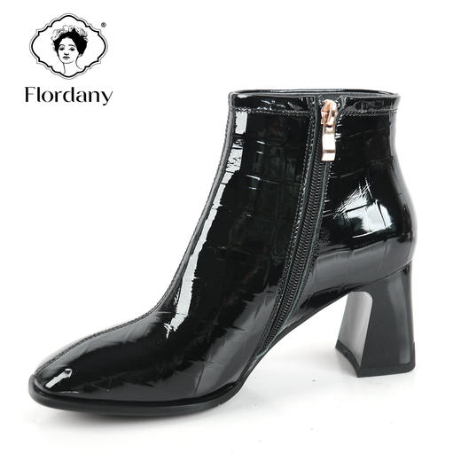 弗洛丹尼高端时尚中粗跟女鞋D216460 商品图3