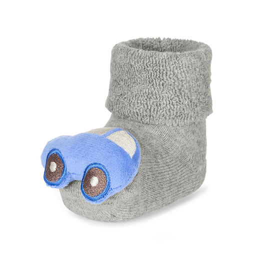 思丹乐卡通摇铃袜-汽车（4-6M）8341700 商品图0