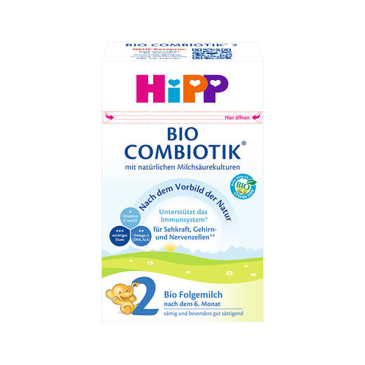 HNMG 德国喜宝添加益生菌新生儿奶粉Hipp 2段（6到10个月）600g 商品图0