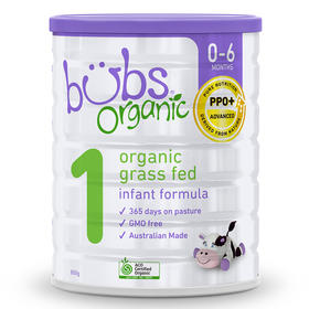 HNMG 澳洲Bubs贝儿有机草饲婴幼儿配方牛奶粉1段800g