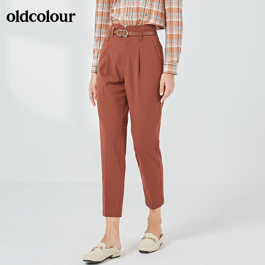 oldcolour春秋季商场同款时尚气质休闲长裤女N32073211 商品图2