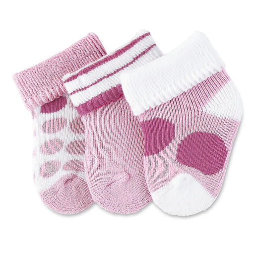 思丹乐新生儿短袜3对装(0-4个月)8201700715 商品图0