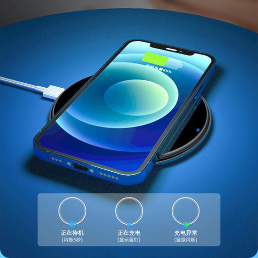 手机无线充电器 手机大容量充电宝+4根充电线 商品图1