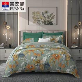 富安娜床单四件套锦里开芳