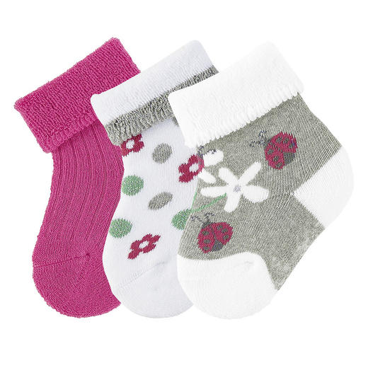 思丹乐新生儿短袜3对装（6-9个月）8301724 商品图0