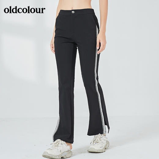 oldcolour秋季时尚休闲修身长裤女N32073229 商品图1