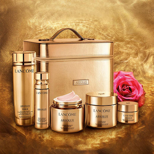 兰蔻 菁纯全系列臻宠五件套盒（玫瑰精粹水150mL+轻盈版乳霜60mL+滋润版乳霜60mL+精华30mL+眼霜20mL） 商品图2