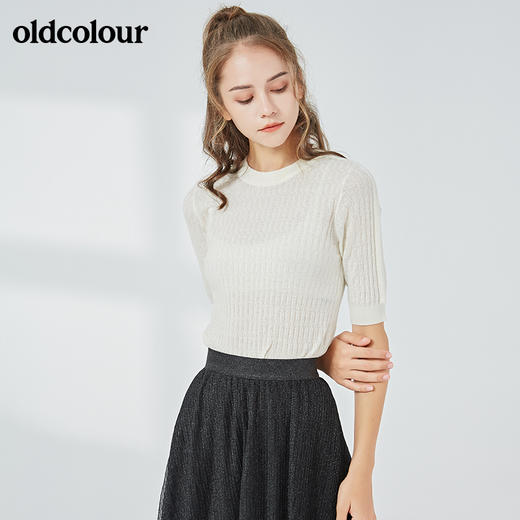 oldcolour欧珂秋商场同款毛织套头衫中袖N32052260 商品图4