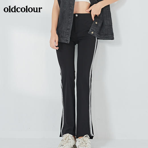 oldcolour秋季时尚休闲修身长裤女N32073229 商品图2