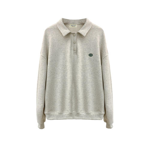 【卫衣】新款韩国东大门慵懒翻领宽松卫衣女棉刺绣长袖显瘦 商品图4